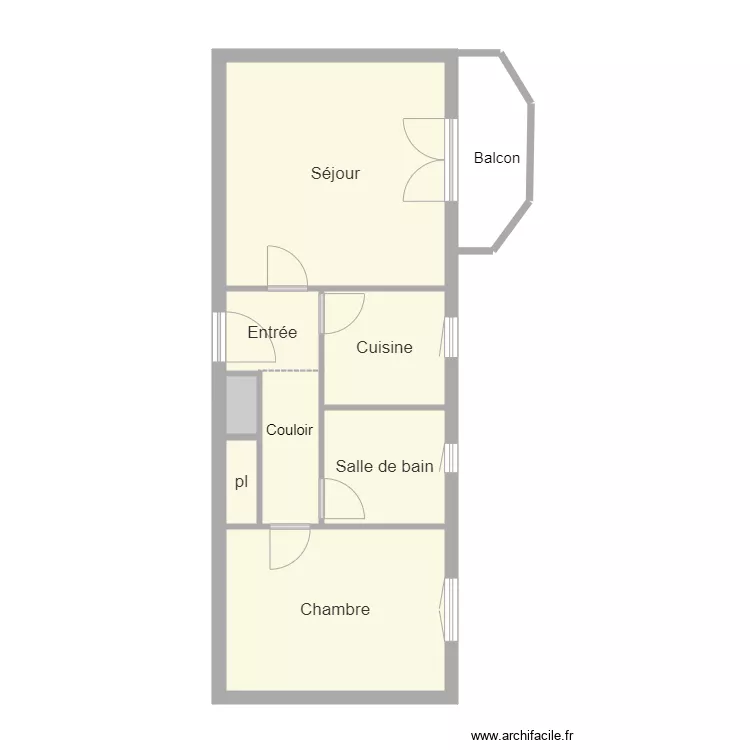 appart brosset. Plan de 