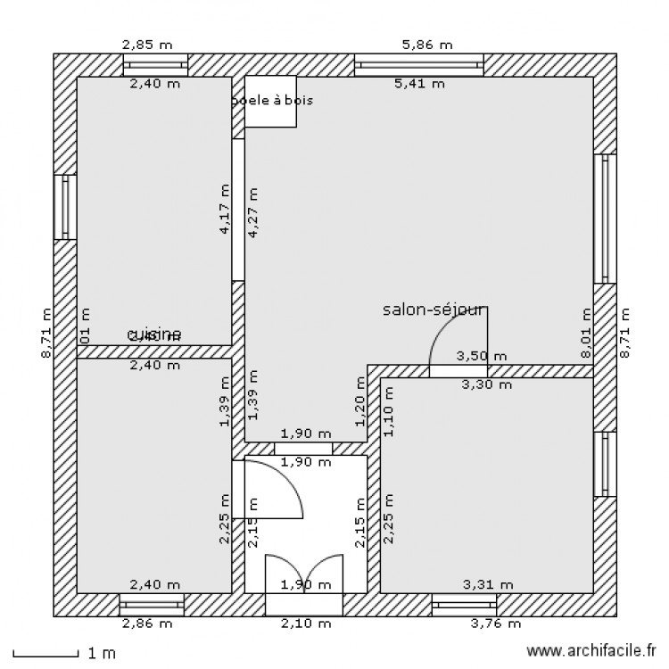 maison à l'étranger brique alvéolaire 35. Plan de 0 pièce et 0 m2