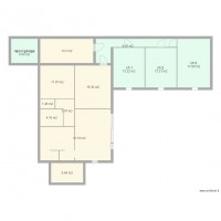 plan maison en vert extension 1