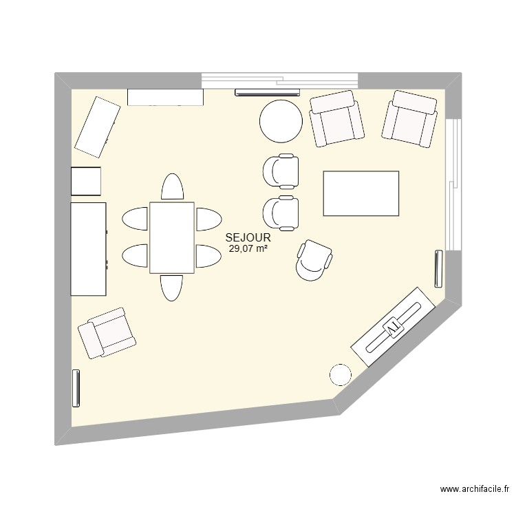 SEJOUR. Plan de 0 pièce et 0 m2