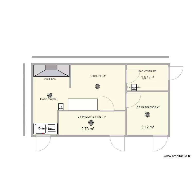 LABO DECOUPE2. Plan de 