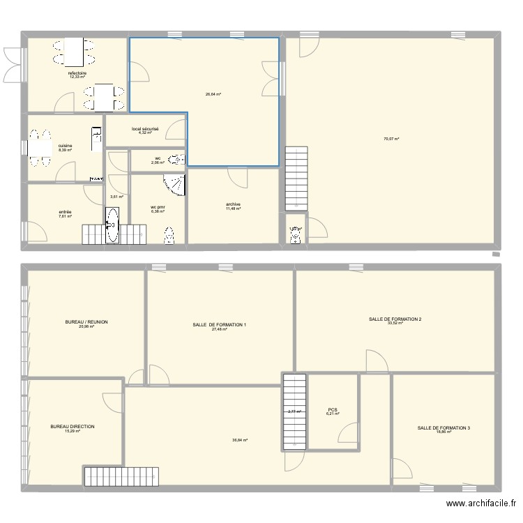 PLAN NOUVEAU LOCAUX TF. Plan de 0 pièce et 0 m2