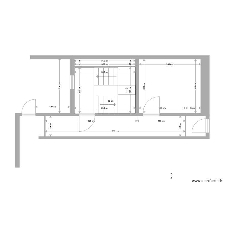 Escalier Nouveau. Plan de 0 pièce et 0 m2