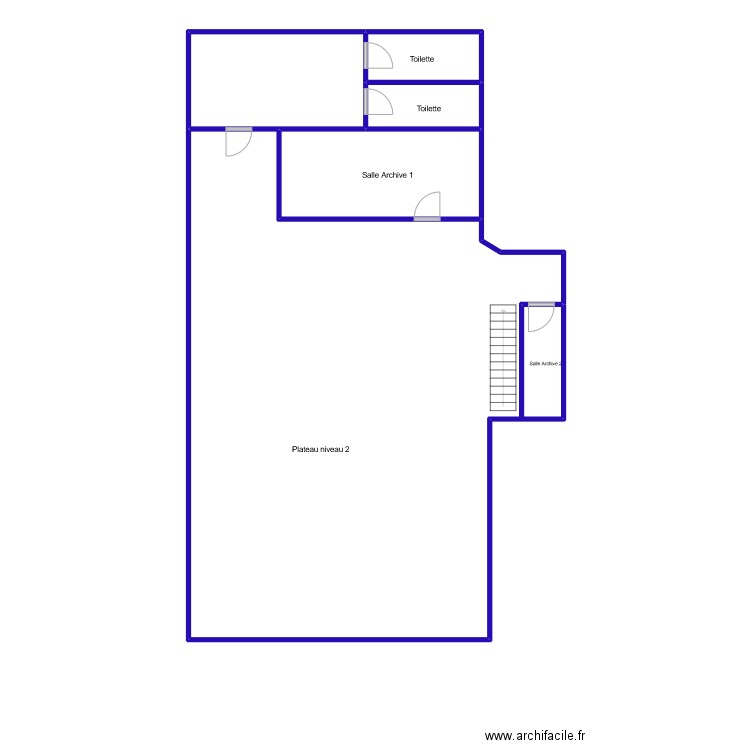 p2 du 44. Plan de 5 pièces et 183 m2