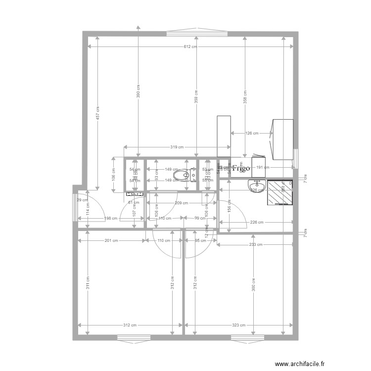 Appartement Trouville. Plan de 0 pièce et 0 m2