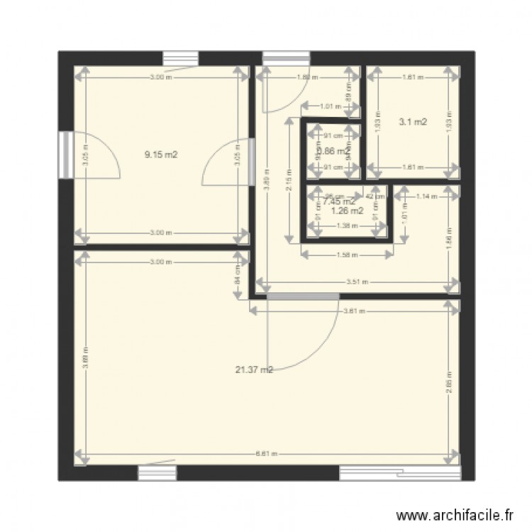 plan actuel. Plan de 0 pièce et 0 m2