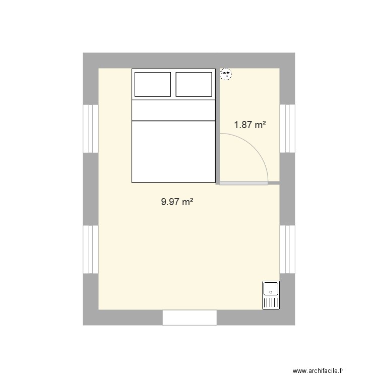 Studio Afpa. Plan de 0 pièce et 0 m2