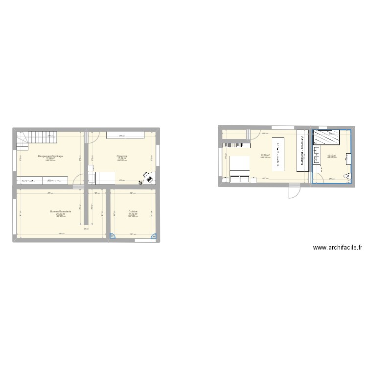 extension maison. Plan de 0 pièce et 0 m2