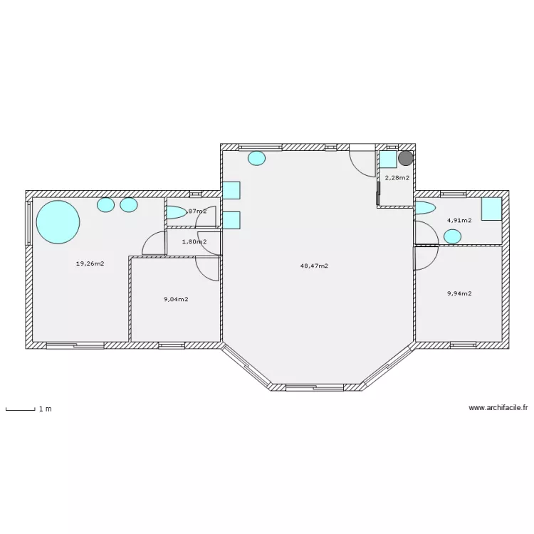 Maison. Plan de 