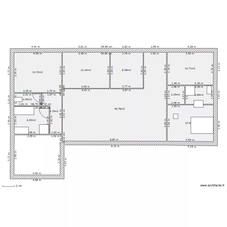 plan d&eacute;finitif. Plan de 