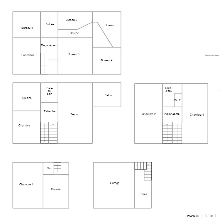 LEGUILVINEC SCI DU MANOIR. Plan de 22 pièces et 156 m2