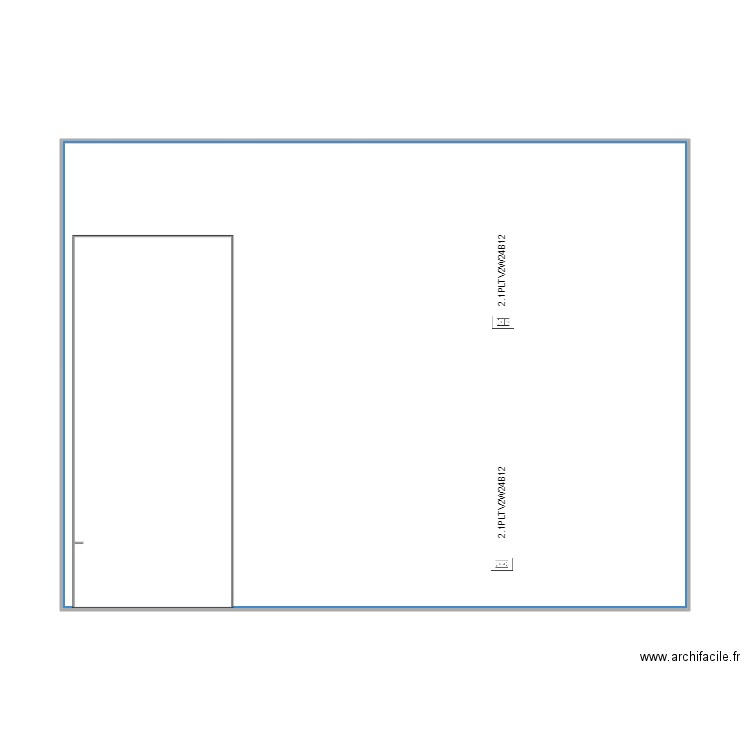 wall 24 cable naming. Plan de 1 pièce et 75 m2