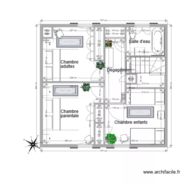 TROISTORENTS 1. Plan de 