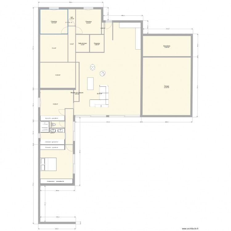 Maison. Plan de 0 pièce et 0 m2