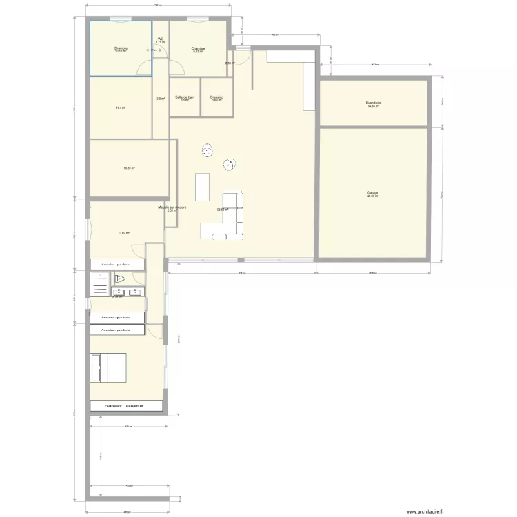 Maison. Plan de 