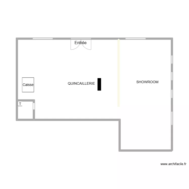 D&D POELES ET QUINACAILLERIE. Plan de 