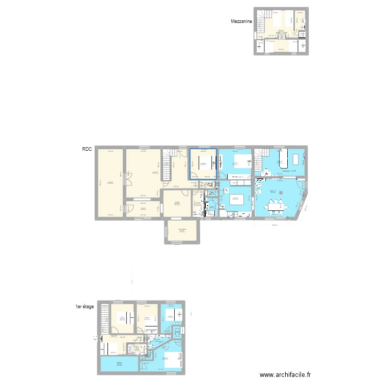 CAVALAIRE plan VF travaux V4 F. Plan de 28 pièces et 274 m2