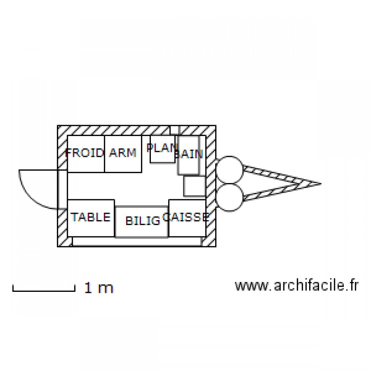 trailer. Plan de 0 pièce et 0 m2