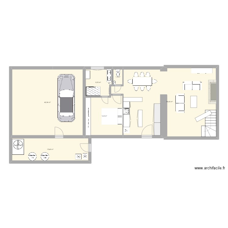 maison talcy 4. Plan de 6 pièces et 132 m2