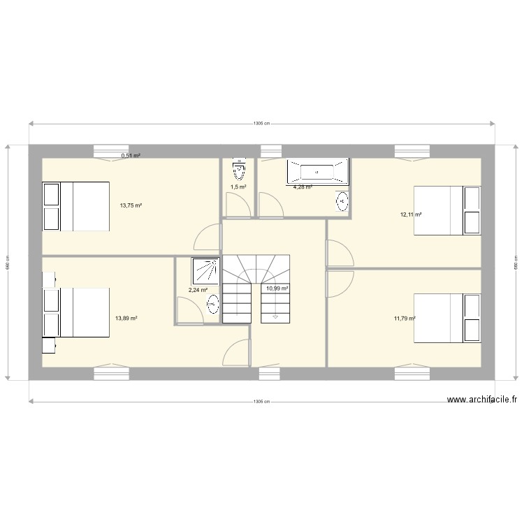 stanisclustan étage. Plan de 0 pièce et 0 m2