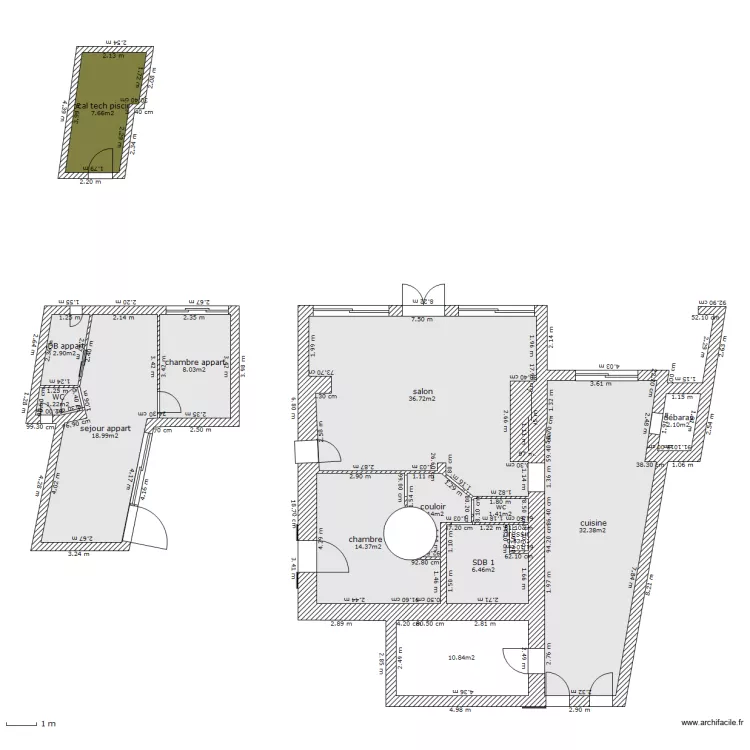 RDC 339 AV DU GENERAL LECLERC. Plan de 
