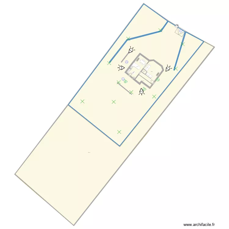 Cambaceres toilette s&eacute;par&eacute;. Plan de 