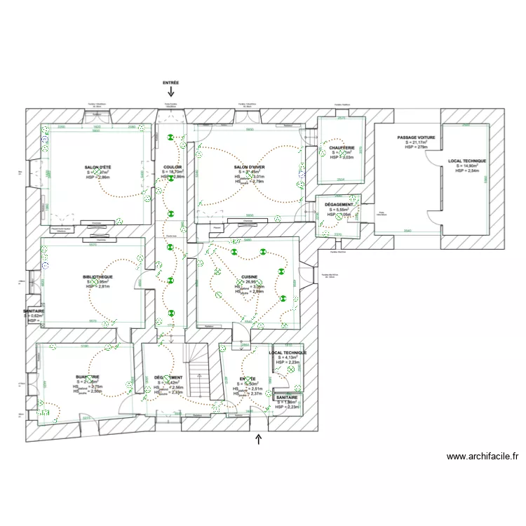 WARTELLE BLADOU. Plan de 