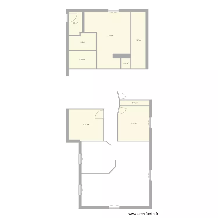 SERGE ET PAULINE 2 planc. Plan de 