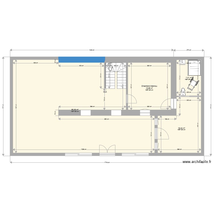 Talon rdc aout 18. Plan de 0 pièce et 0 m2