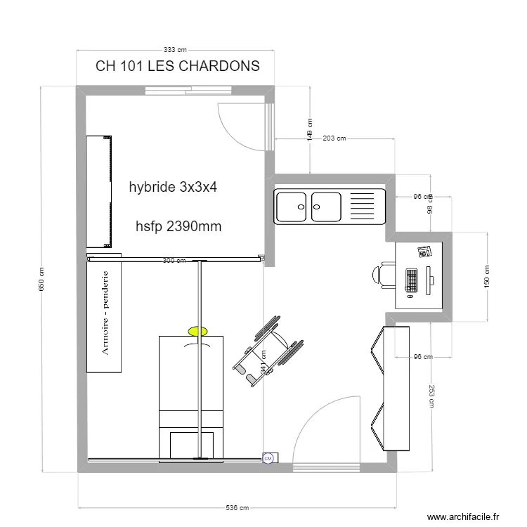 CH 101 LES CHARDONS. Plan de 