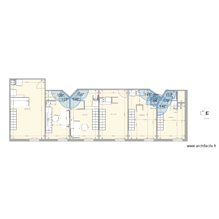 Studio 6 Frederic  SCENARIO T2. Plan de 0 pièce et 0 m2