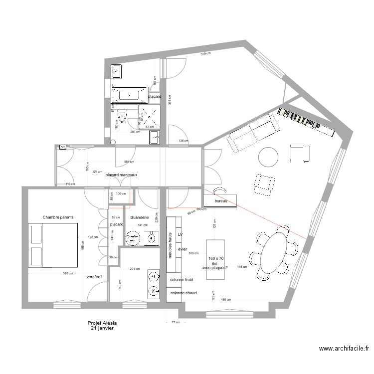 de zelicourt projet 2. Plan de 0 pièce et 0 m2