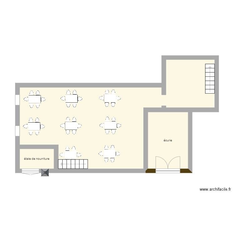 auberg. Plan de 0 pièce et 0 m2