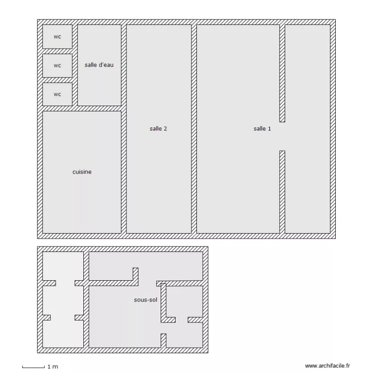 paroisse hotel de ville. Plan de 