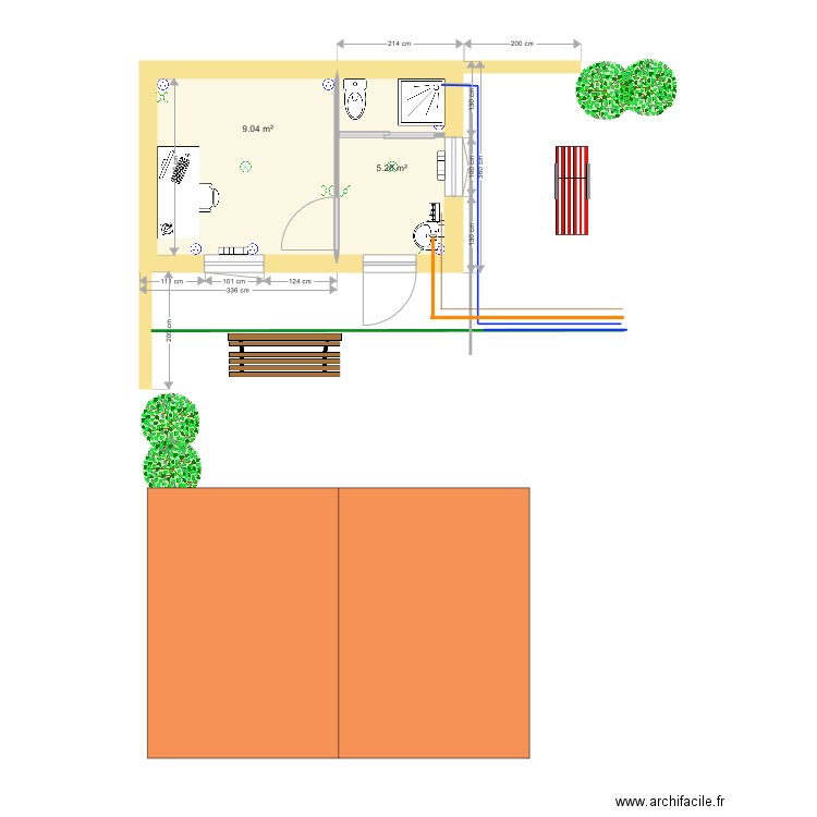 cabanon dp 1. Plan de 0 pièce et 0 m2