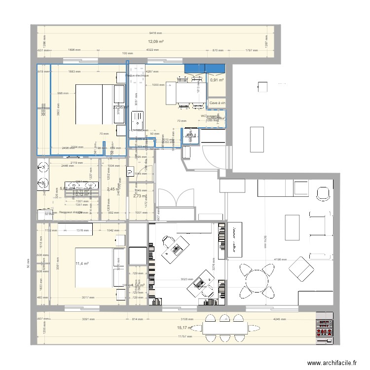 t4fino8.8. Plan de 0 pièce et 0 m2