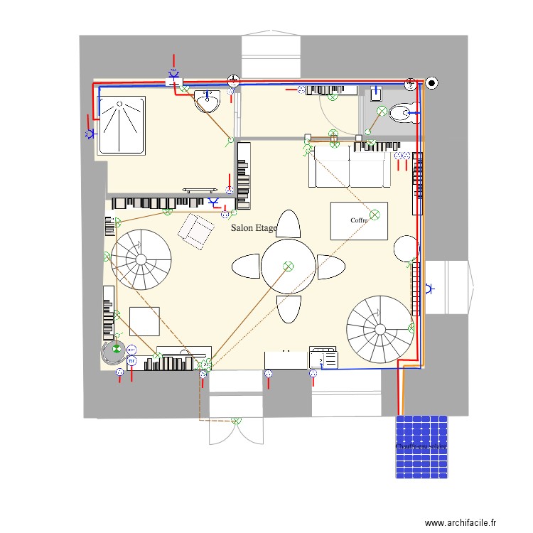 Clavière Etage. Plan de 0 pièce et 0 m2