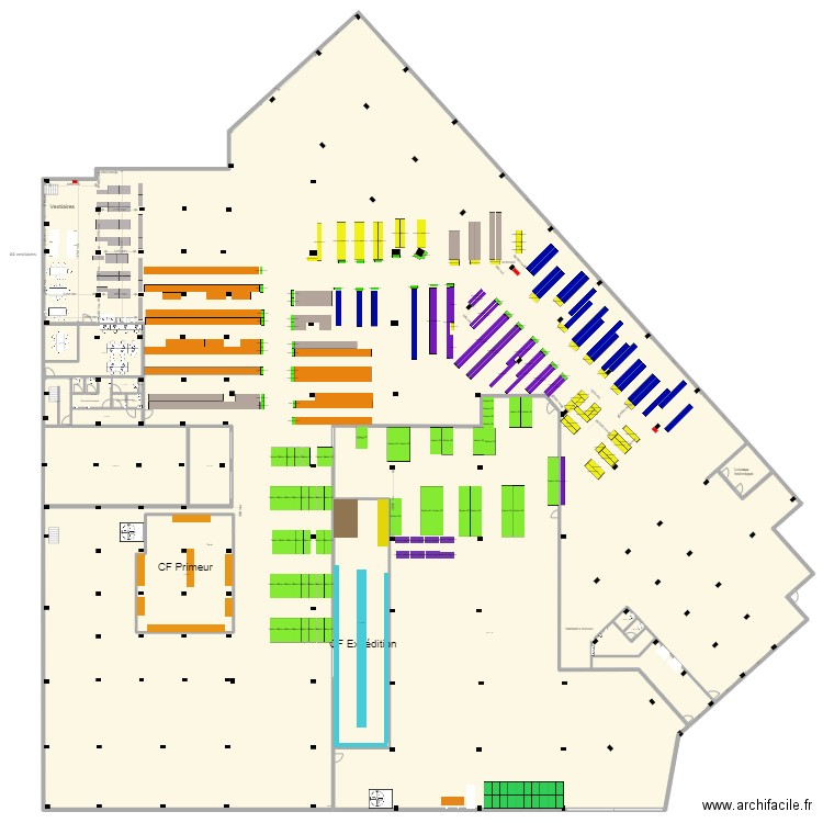 Reuilly version 47 theo 100C. Plan de 19 pièces et 438 m2