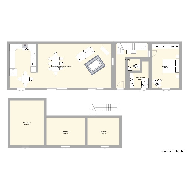 Maison Lucille  Jules 2019 2. Plan de 0 pièce et 0 m2