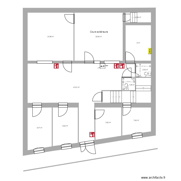 HAS Convalescent RDC MS. Plan de 0 pièce et 0 m2