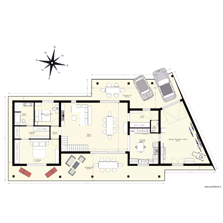 gastes 3 rez. Plan de 