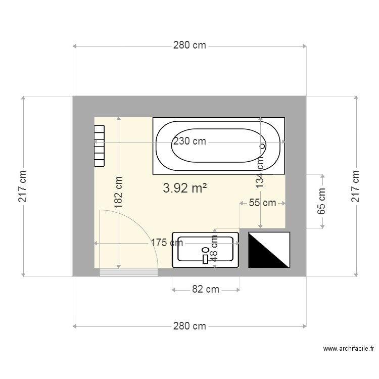 Sagala chantal opheor avant. Plan de 0 pièce et 0 m2