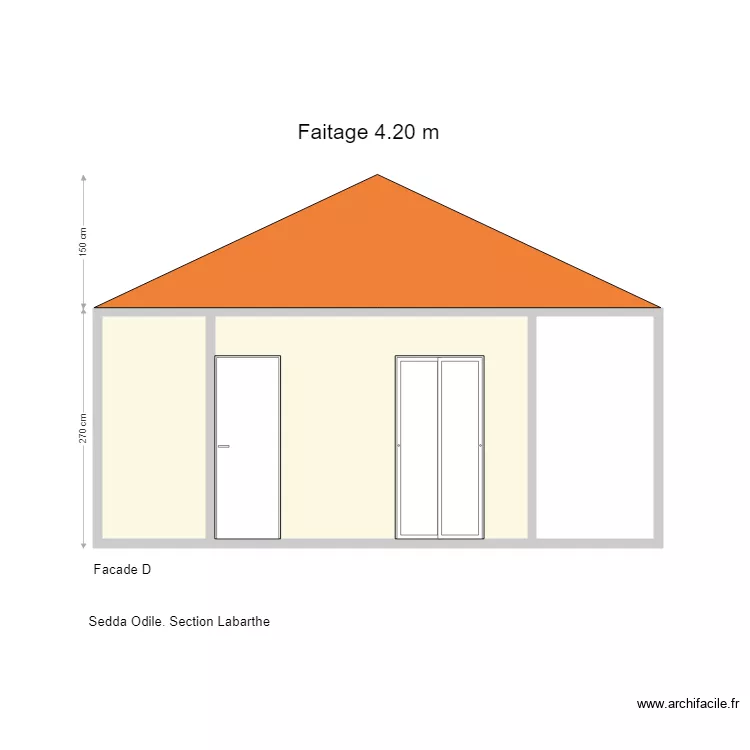 Facade B2. Plan de Facade B2. Plan de