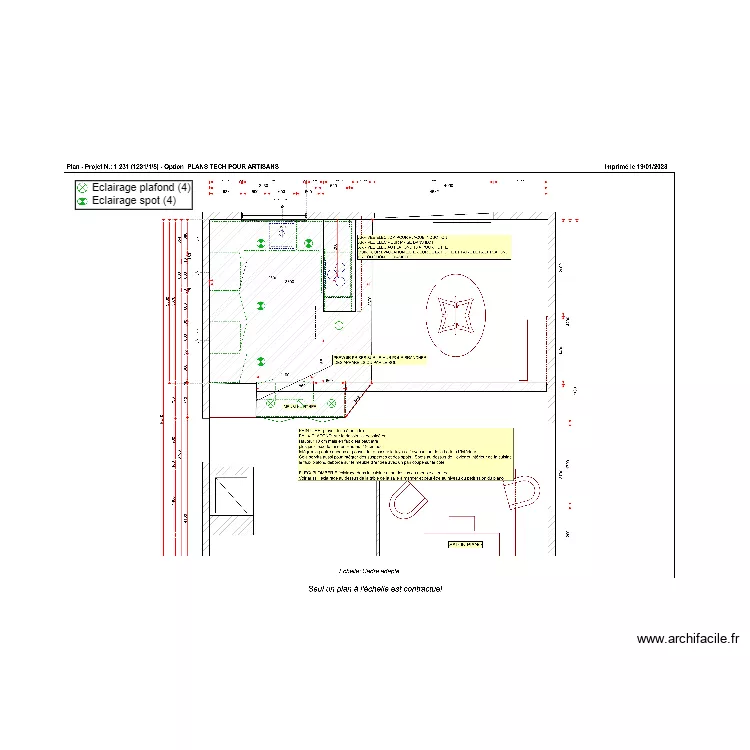 ELECTRICITE CUISINE_BOHUON. Plan de ELECTRICITE CUISINE_BOHUON. Plan de