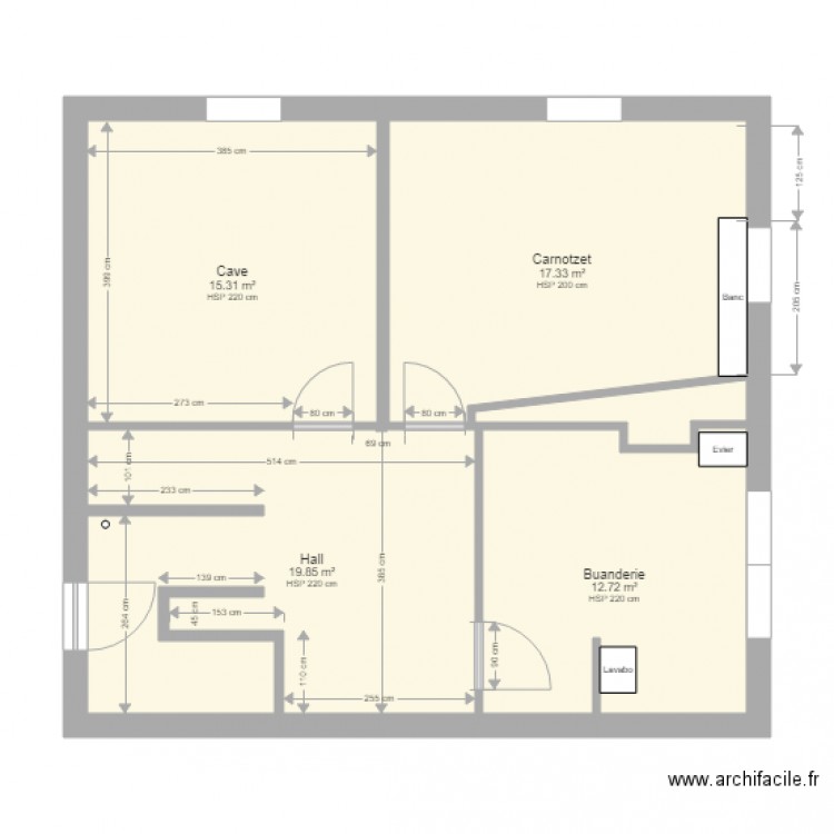 Chavannes ssol Mesures2. Plan de 0 pièce et 0 m2