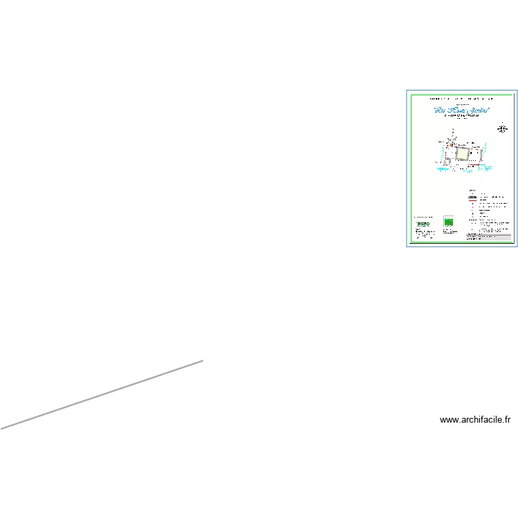 abri de jardin. Plan de 