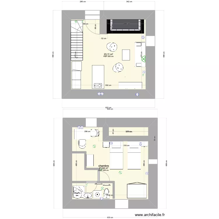 la treille rez juillet 2023. Plan de 