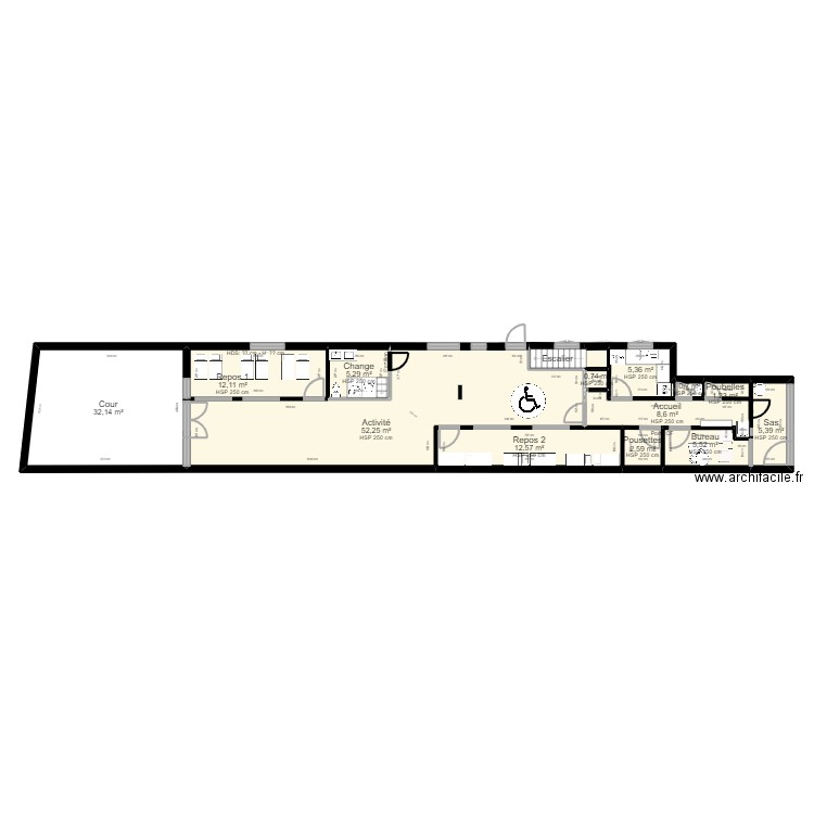 94 St Maur 65 Foch Projet rectif - ArL V3 270423. Plan de 21 pièces et 175 m2