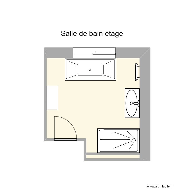 SDB 2 Mittainville Mars 22. Plan de 1 pièce et 9 m2