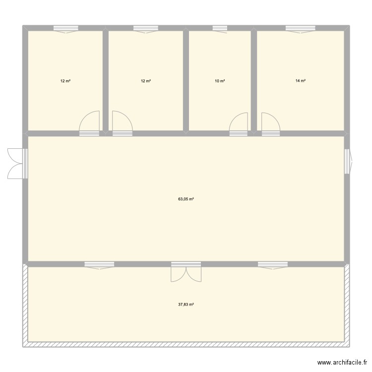 domik. Plan de 0 pièce et 0 m2